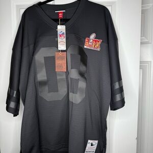 ROC NATION NFL Black Super Bowl Jersey with Bold Patch